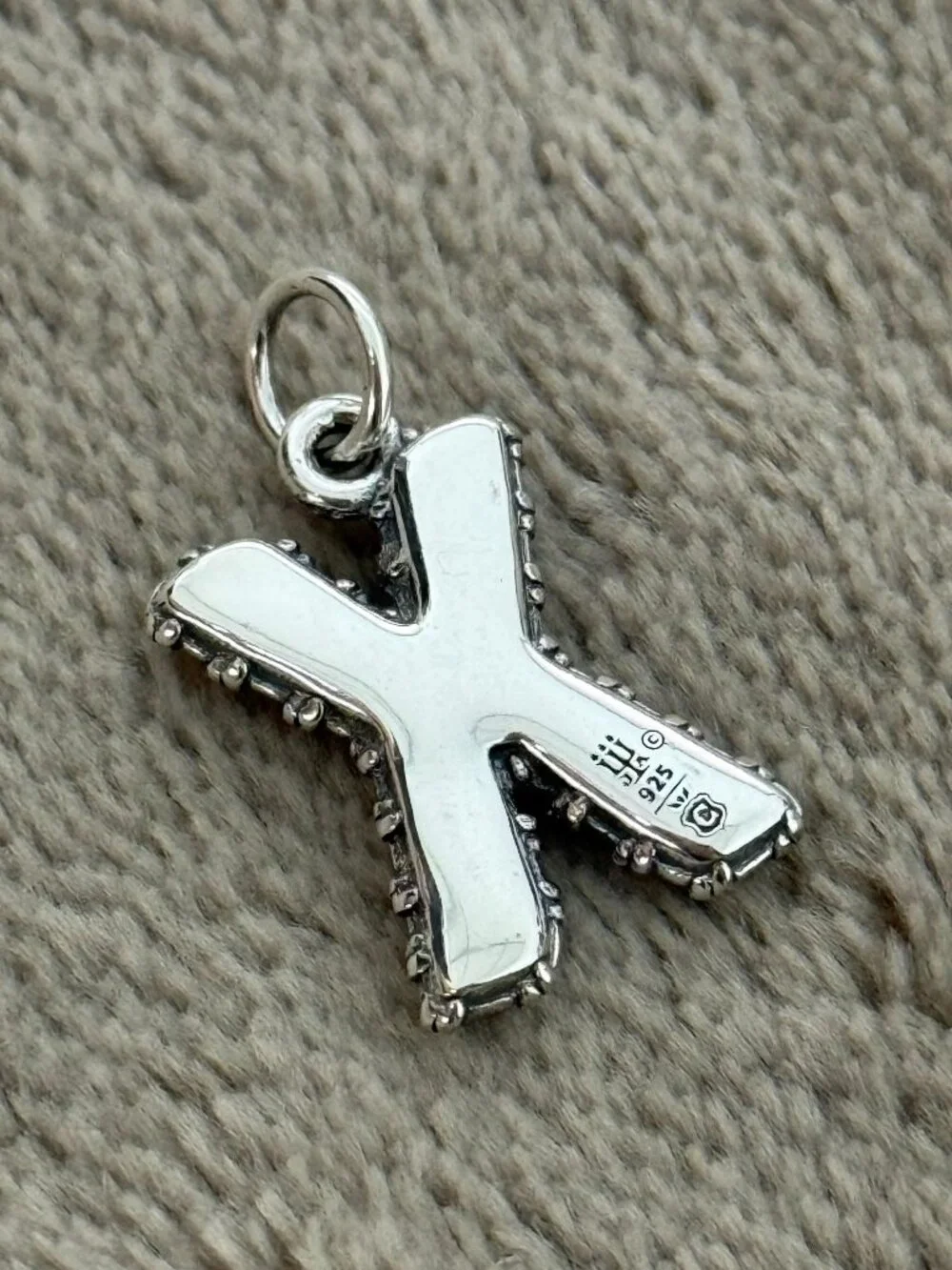 X- Enamel Consuela Floral Initial Charm